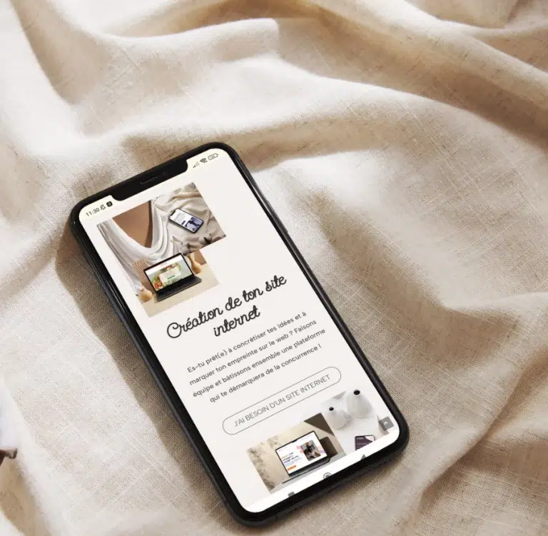 Telephone avec un site web responsive - création de site web freelance à Béthune